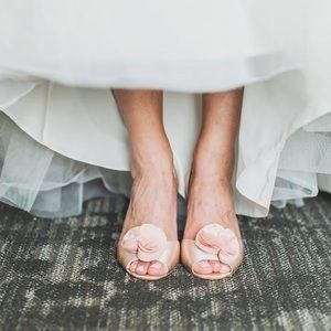 Badgley Mischka Open Toe Heels (wedding shoes)